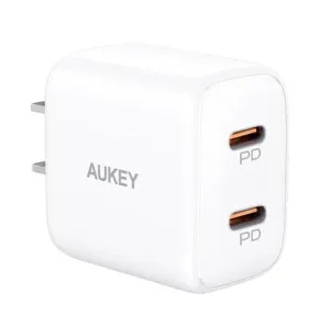 Aukey Pa-R1S Swift Duo 20W Usb-C Pd Charger White Dont Wait Save Shop the Best Deals