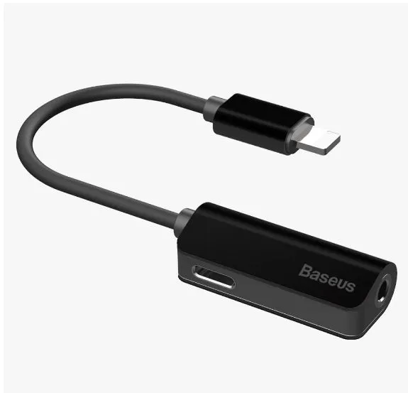 Hot Clearance Now Baseus L32 Ip Male To 3.5Mm Ip Female Adapter - Black