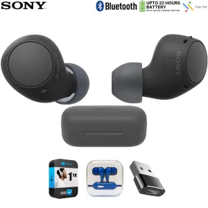 Trending Now Offer Clearance Sale Sony Truly Wireless Earbuds With 22-Hour Battery Black   1 Year Warranty Bundle