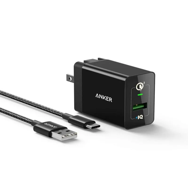 Anker Powerport  1 Quick Charge 3.0 With Usb-C Cable EndofWeek Deals Steal Todays Offer