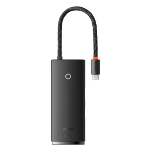 Baseus Lite Series 5-Port Type-C Hub (Type-C To Hdmi Usb3.0*3 Pd) Black Todays Hot Savings Hot Deals Today