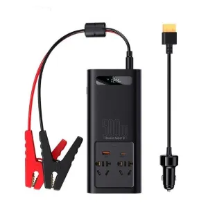 Grab Your Hot Pick Dont Miss This Steal Baseus Super Si Power Inverter 500W (220V Cn/Eu ) Black