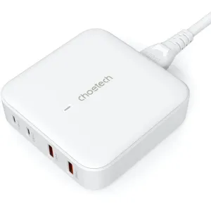 Choetech Pd8008 Gan 100W 4 Ports Desktop Charger White Perfect Gift Offer MustShop Sale
