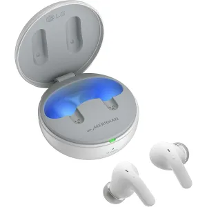 Today Only Discount Best Seller Discount Lg Tone Free T60Q True Wireless Bluetooth Earbuds With Uvnano Charging Case, White