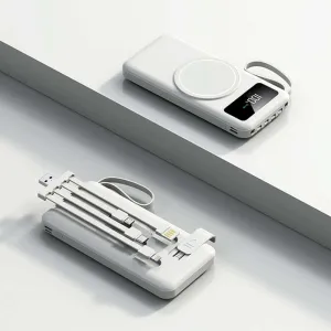 Wireless Powerbank With Detachable Cable And Built In Phone Stand Shop Save Big Todays Special Savings