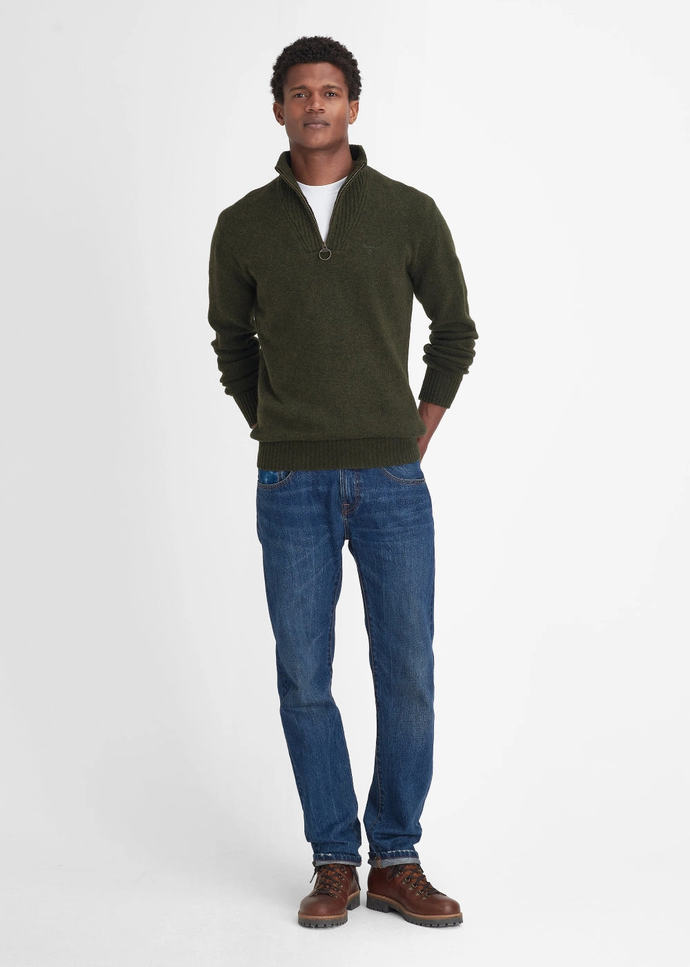 Essential Lambswool Half Zip Jumper Special Price Today