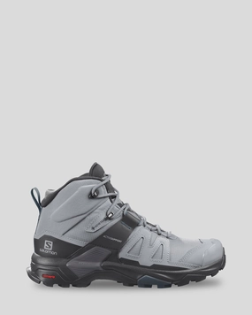 Clearance Blowout Women'S Salomon X Ultra 4 Gore-Tex Mid Hiking Boots -Wide - Quarry/Black/Legion Blue