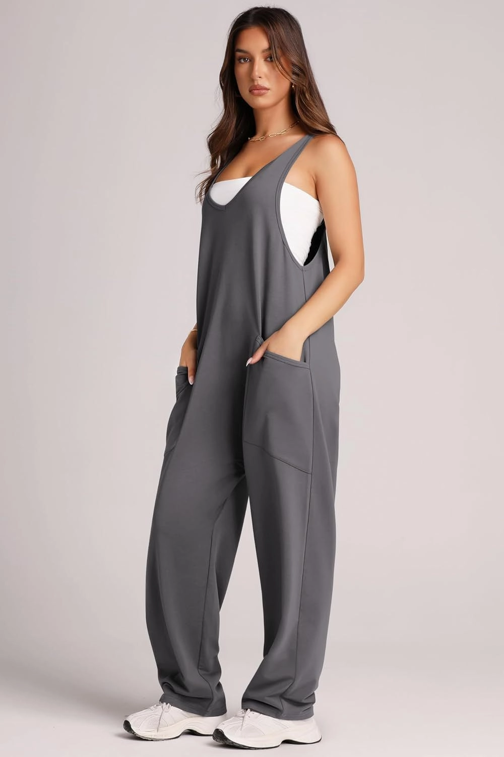Lovelet V-Neck Wide Strap Overalls Dont Miss Todays Deal