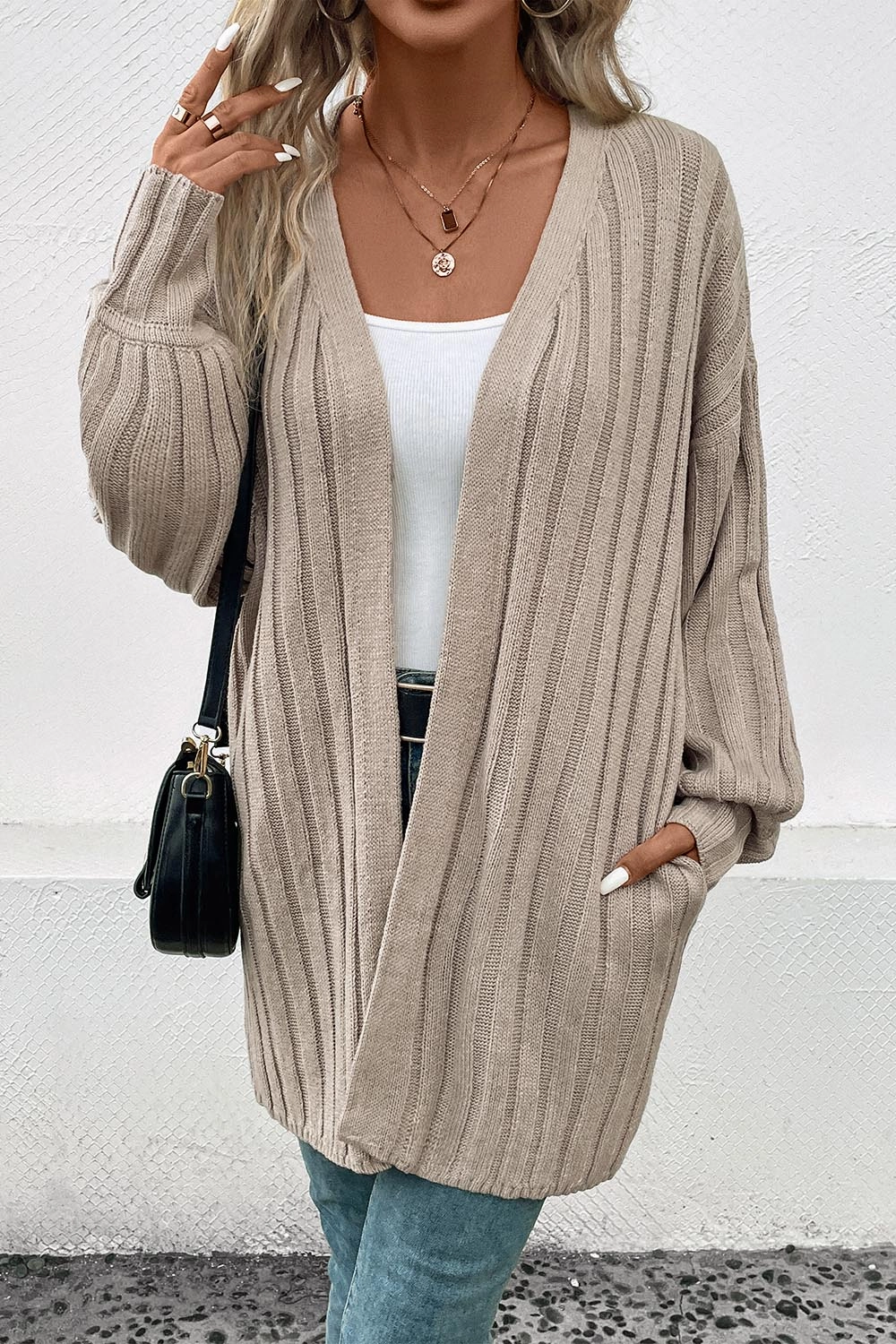 Perfee Open Front Cardigan With Pockets Dont Miss This Steal