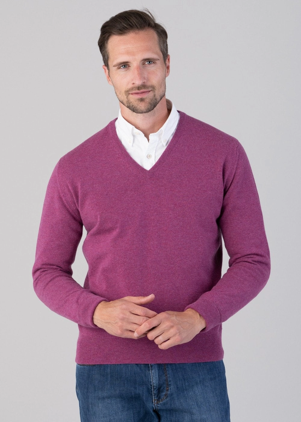 Oxton 1 Ply Cashmere V-Neck Daily Clearance Deal