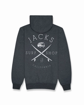 Bus Stop Classic Pullover Hoodie - Charcoal Heather Hot Savings Alert Clearance Sale