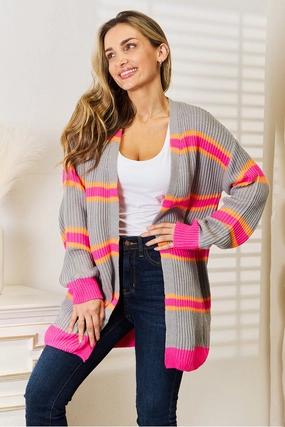 Woven Right Ribbed Long Sleeve Cardigan Dont Miss These Savings Online Exclusive Savings