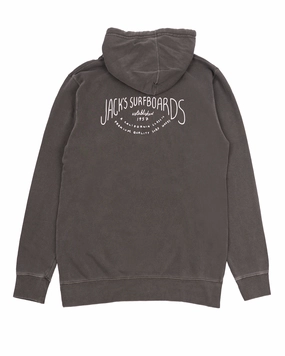 Crescent Pigment Dyed Pullover Hoodie 25' - Black Limited Time Steal Best Deal Online