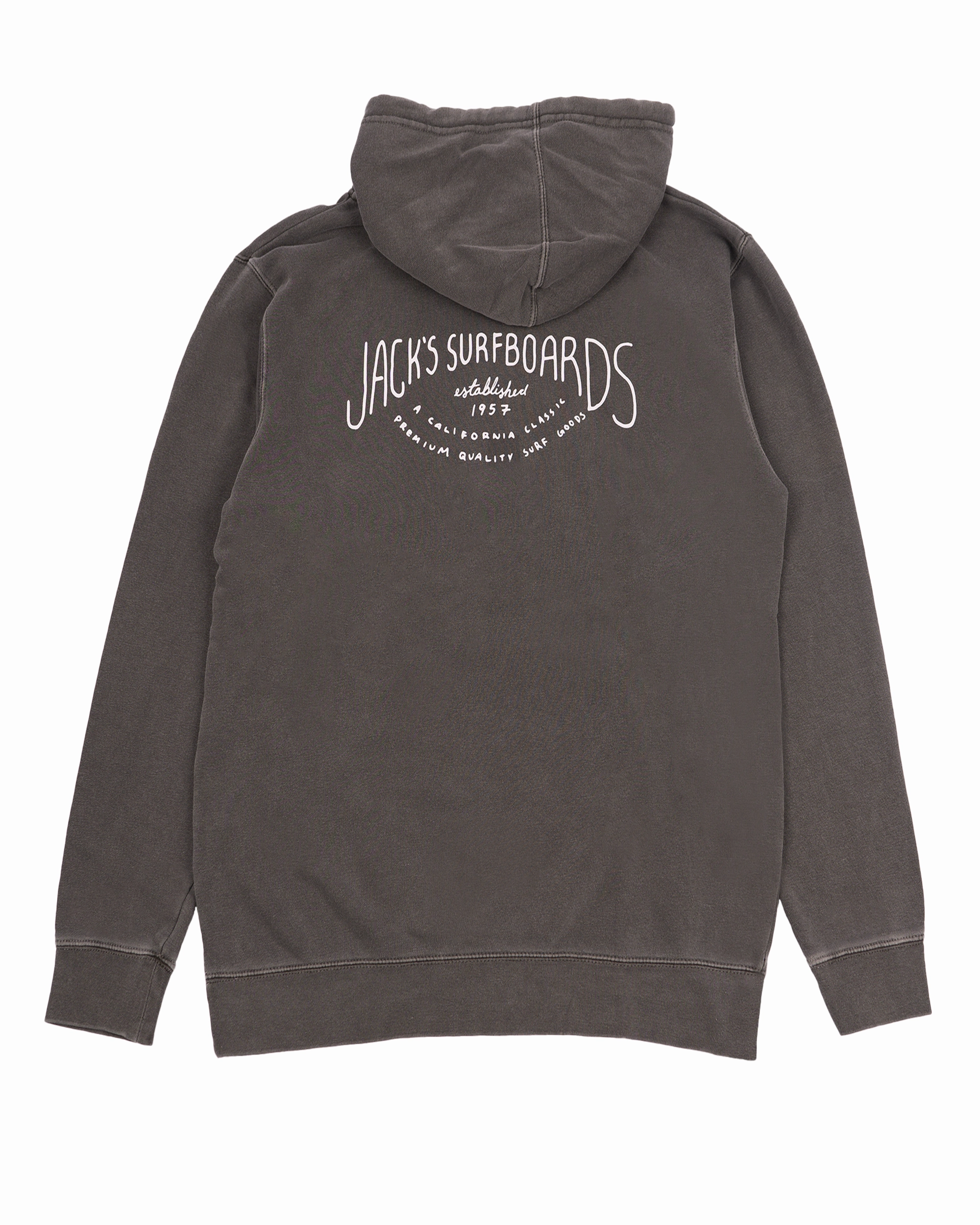 Instant Deal Today Best Price Online Crescent Pigment Dyed Pullover Hoodie 25' - Black