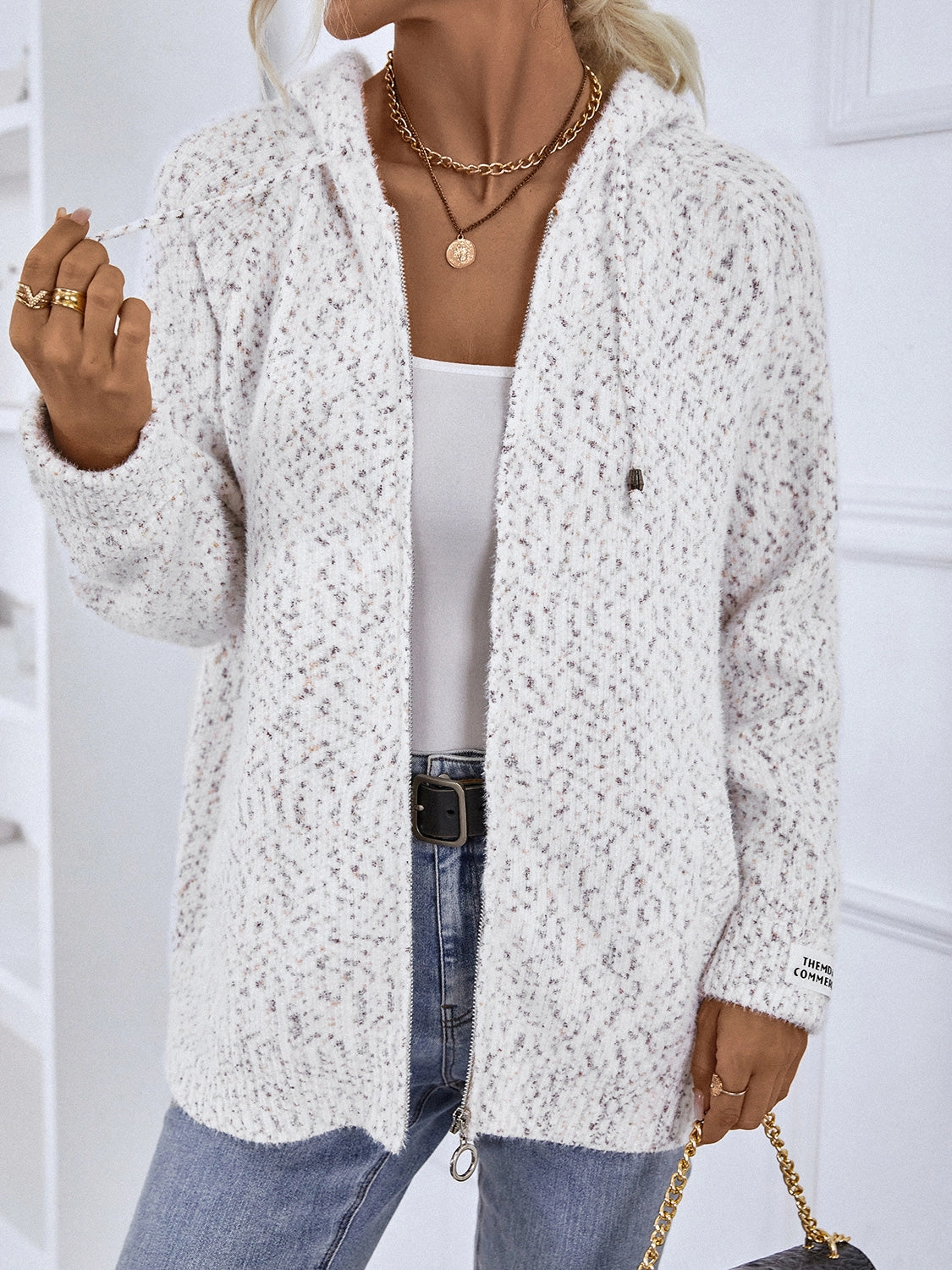 Dont Miss Hot Deals Todays Special Picks Zip-Up Hooded Sweater