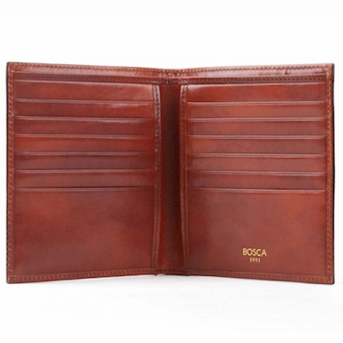 Old Leather 12 Pocket Credit Wallet Special Price Today Big Price Drop
