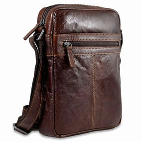 Voyager Leather Slim Zippered Crossbody MustHave Steals Best Deal Today