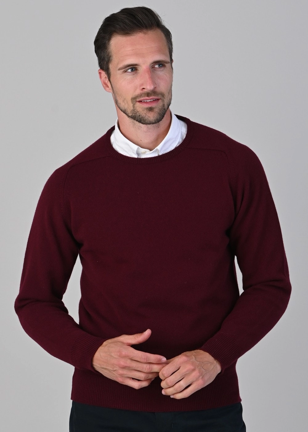 Leven 2 Ply Lambswool Crew Neck Plus Size Shop Today Save