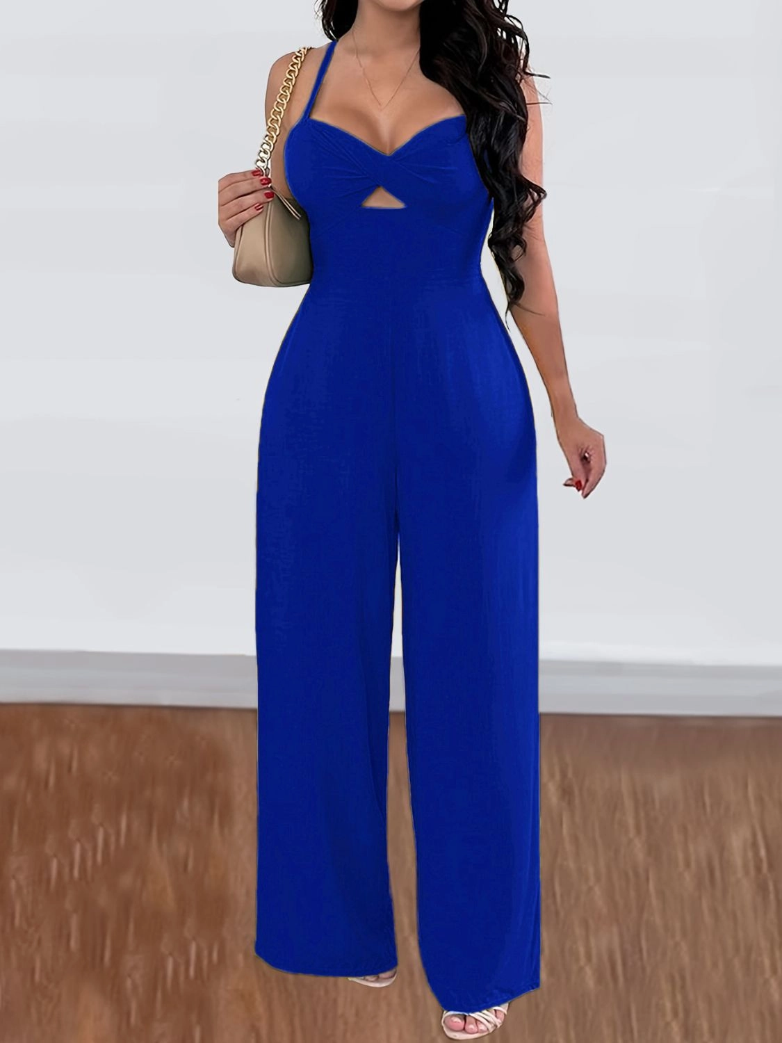 Flash Sale Alert Grab the Deal Now Devine Tie Back Backless Crisscross Jumpsuit