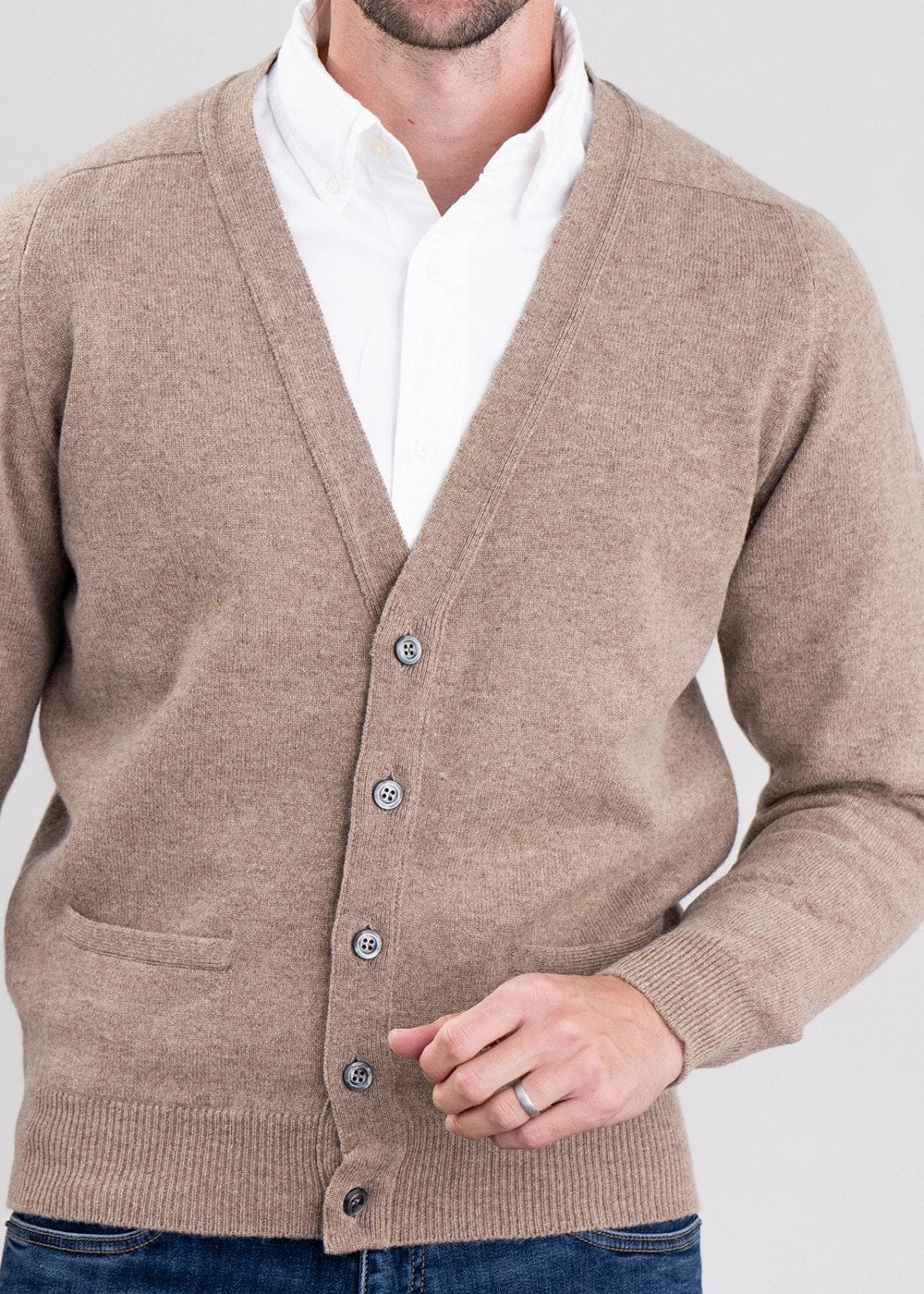 Leven 2 Ply Lambswool Cardigan Trending Hot Picks