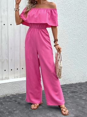 Perfee Off-Shoulder Wide Leg Jumpsuit Instant Savings Inside Hot Pick of the Day