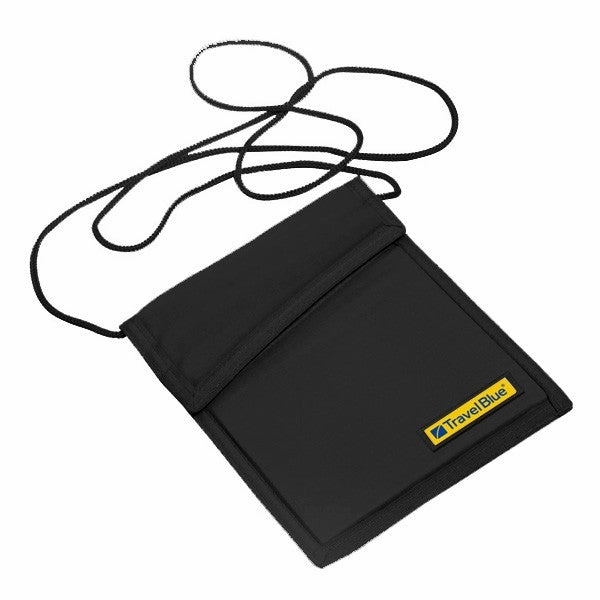Travel Blue Security Neck Wallet Black Mega Savings Now MustHave Steals