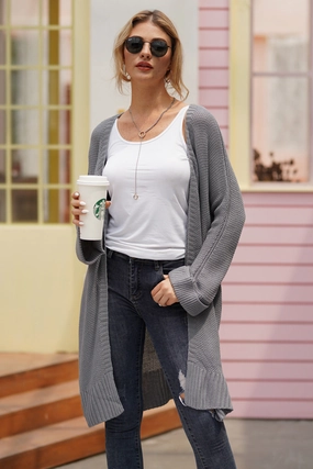Open Front Long Sleeve Cardigan Hot Price Drop Hot Deals Today