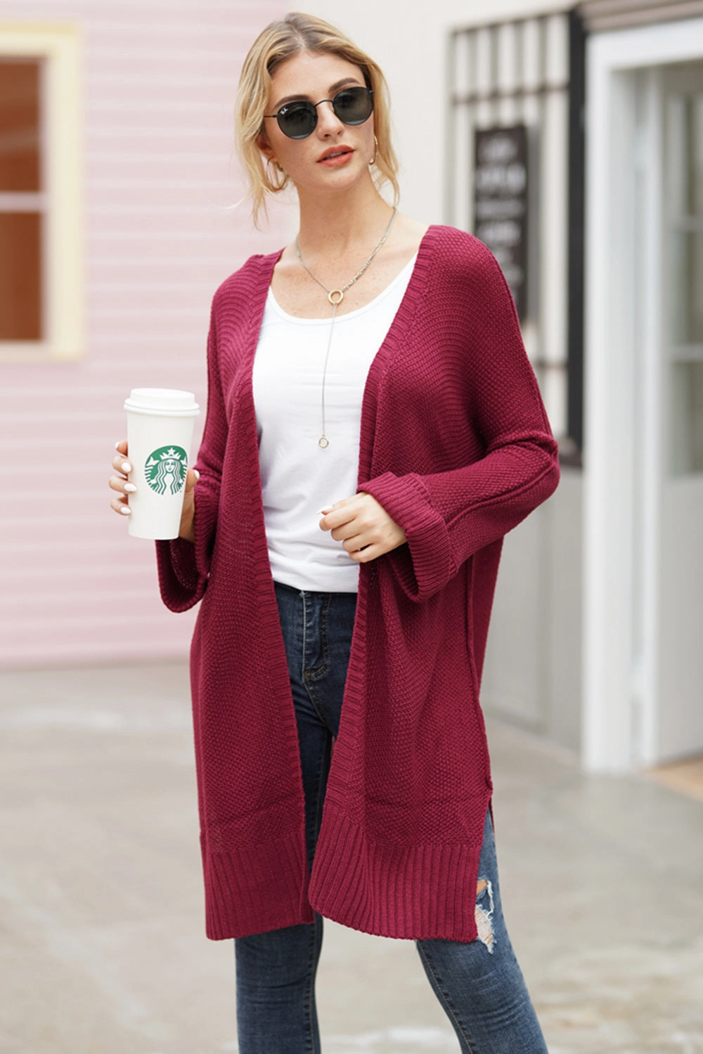 Shop the Savings Now Open Front Long Sleeve Cardigan