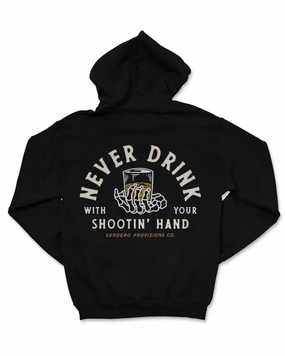 Shootin' Hand Hoodie - Black Shop the Savings