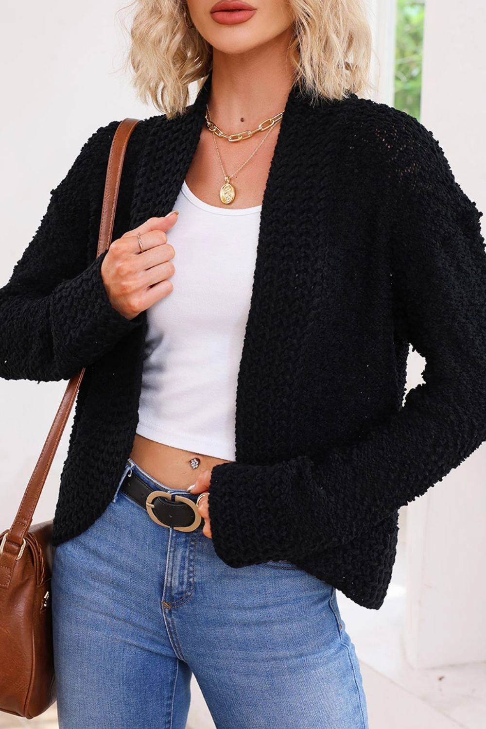Solid Color Open Front Cardigan Flash Sale Alert Todays Hot Savings