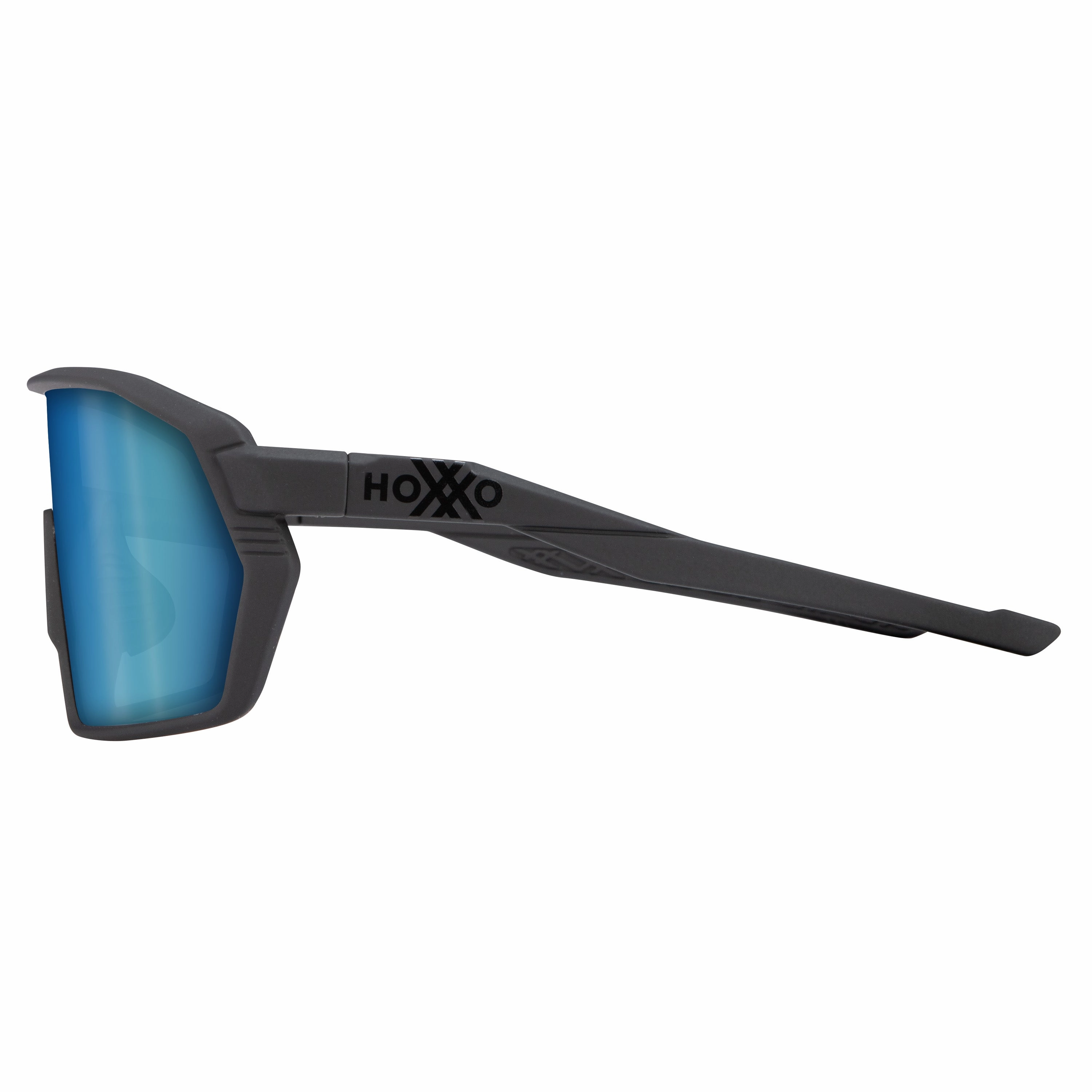 Hoxxo Tephra glasses with blue lens - Matte black 