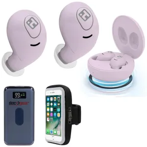 Exclusive Online Deal Trending Now Discount Ihome Hm-Au-Be-200-Pk Ihome Xt-59 True Wireless Earbuds, Pink W/ Accessories Bundle