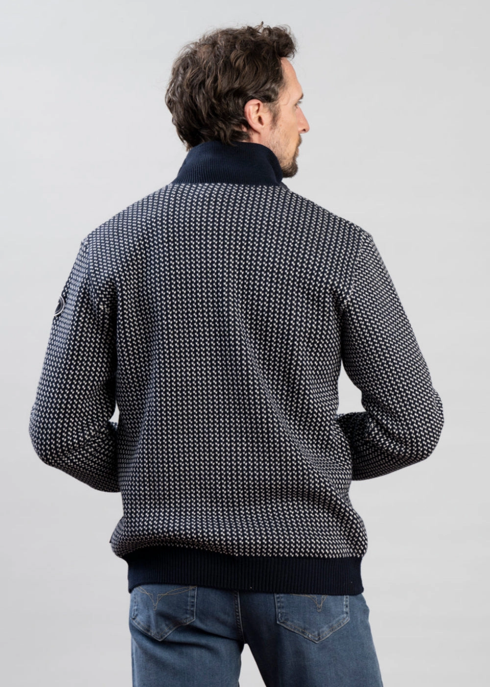 Trending Hot Picks Todays Hot Pick Ingvar T-Neck Windproof Jacquard Sweater