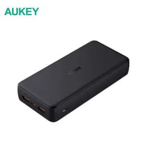 Big Savings Alert Aukey Pb-N93 Basix Plus Ll 22.5W 20000Mah Ultra Slim Usb C Power Bank