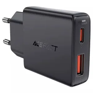 Flash Deal Alert Flash Sale Now Acefast A69 Fast Charge Wall Charger Pd30W Gan (1Xusb-C 1Xusb-A) Eu