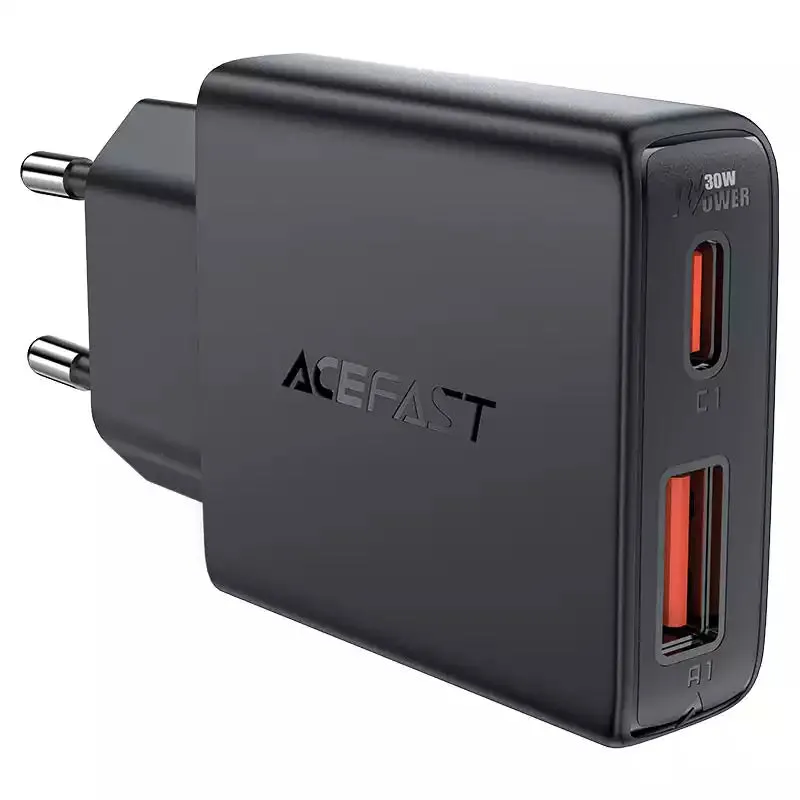 Flash Deal Alert Flash Sale Now Acefast A69 Fast Charge Wall Charger Pd30W Gan (1Xusb-C 1Xusb-A) Eu