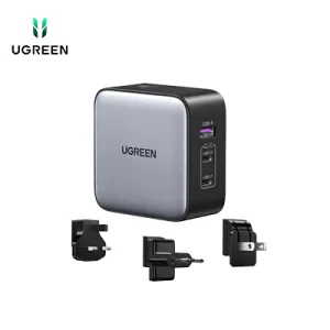 Ugreen 65W Nexode Gan Usb C 3-Port Charger With Us/Uk/Eu Plug For Travel Dont Miss This Deal