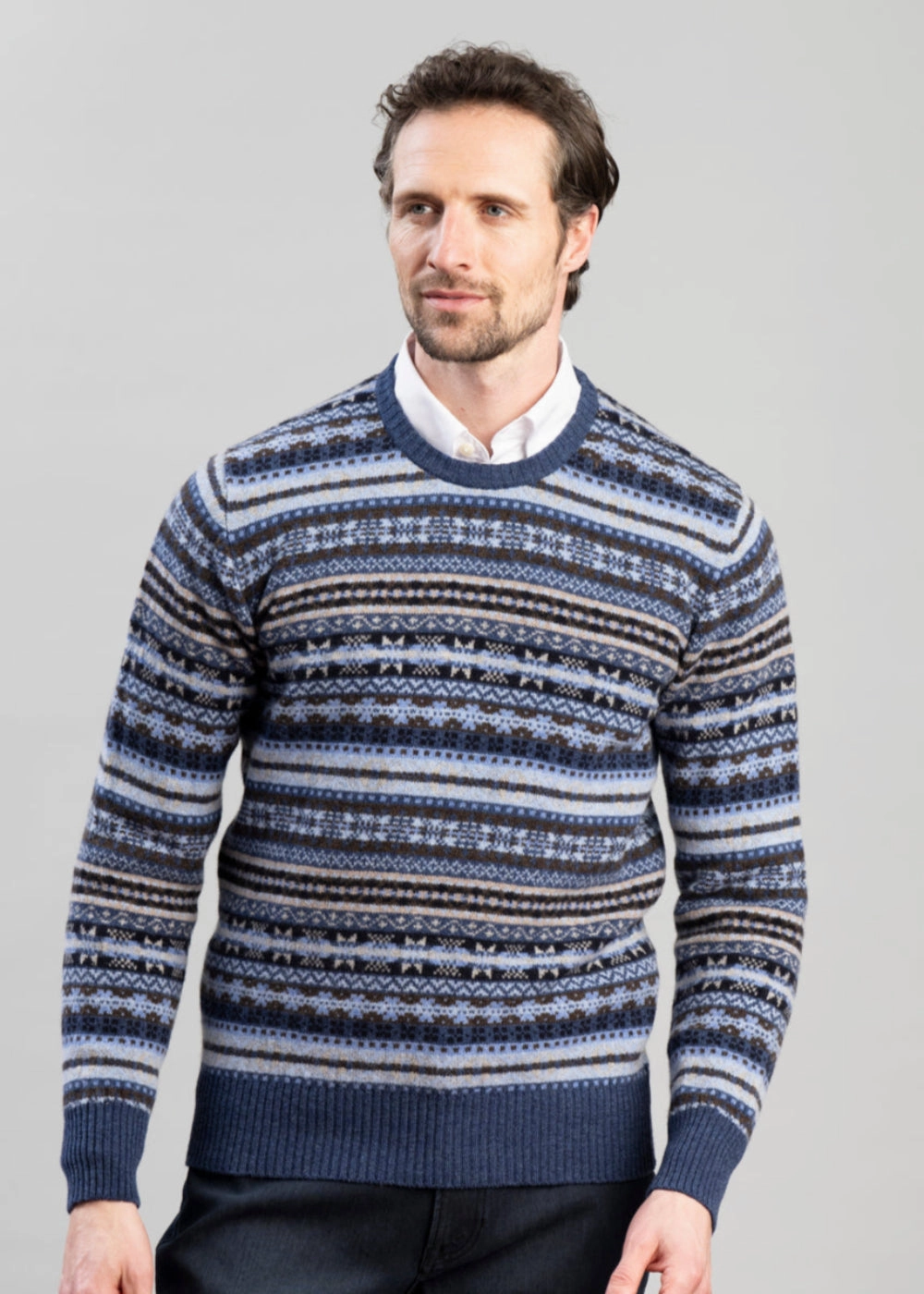 Special Deal Frenzy Lambswool Fairisle Crew