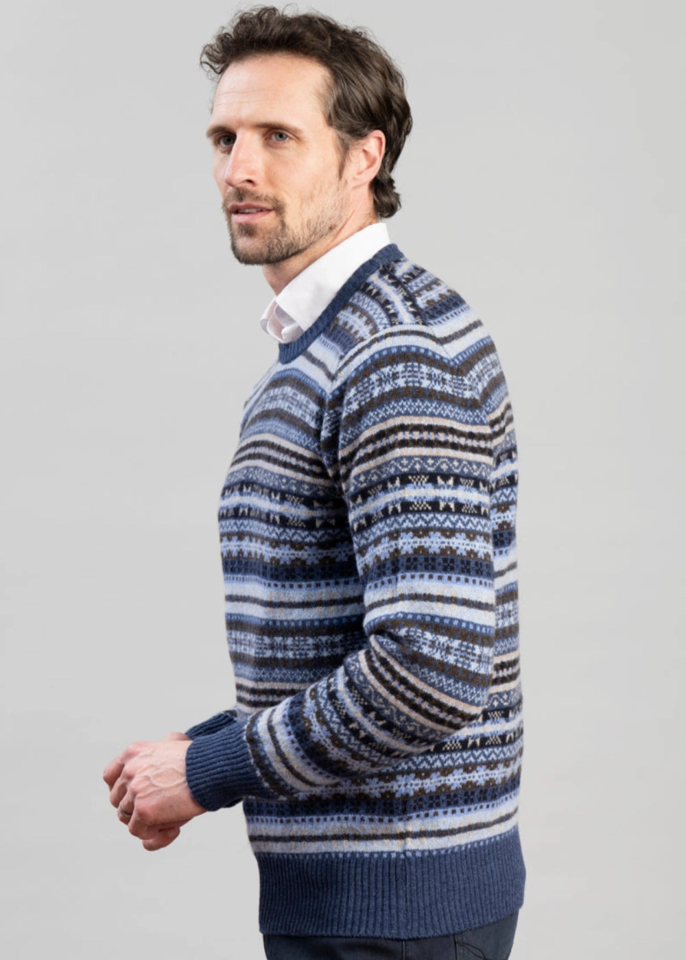 Big Sale Today Lambswool Fairisle Crew