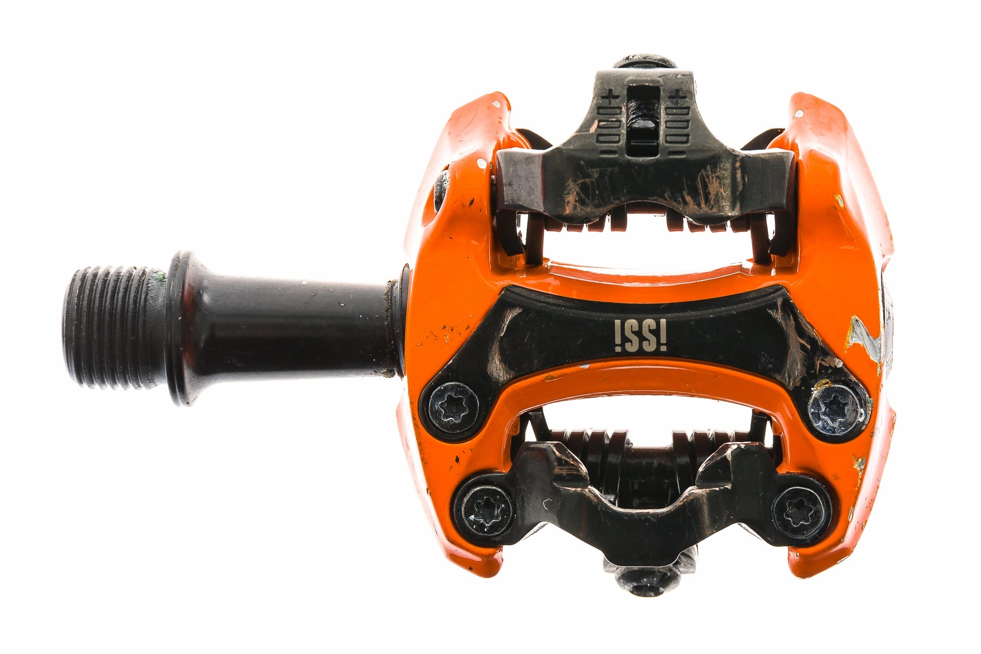 Issi Flash II Pedals Clipless 52.5mm Spindle Orange - Pre-Owned