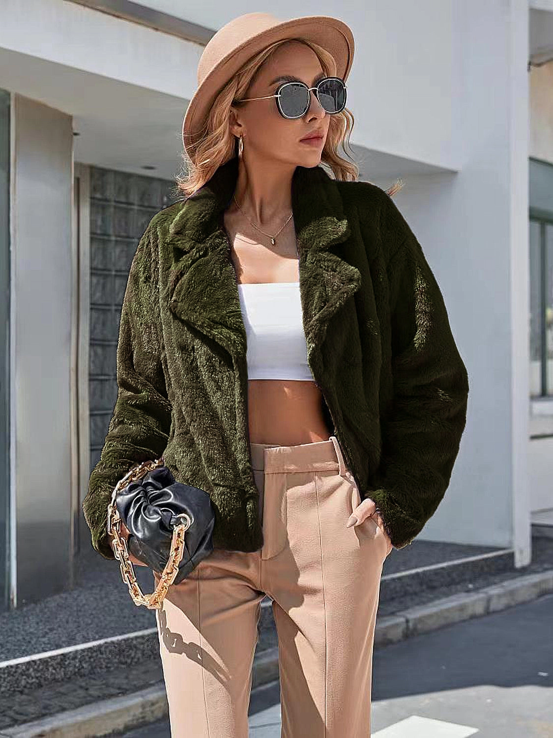 Ivy Lane Plush Open Front Dropped Shoulder Jacket Hot Price Drop Clearance Sale Now