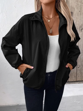 Todays Special Picks Ivy Lane Pocketed Zip Up Long Sleeve Jacket