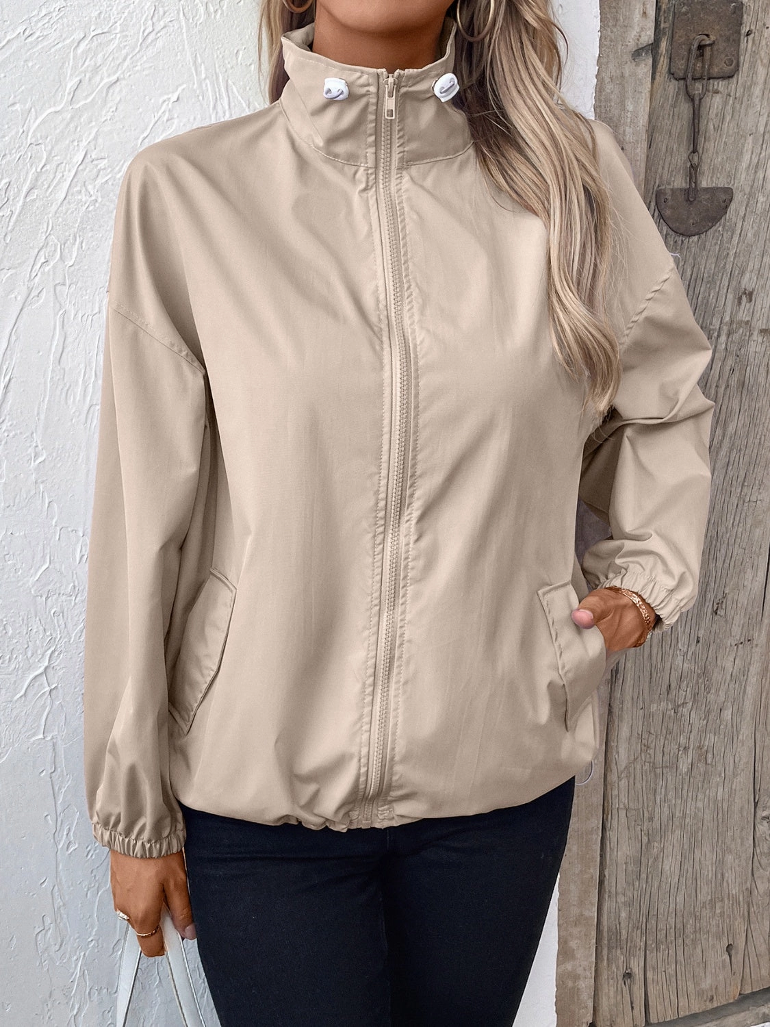 Exclusive Hot Pick Mega Discount Event Ivy Lane Pocketed Zip Up Long Sleeve Jacket