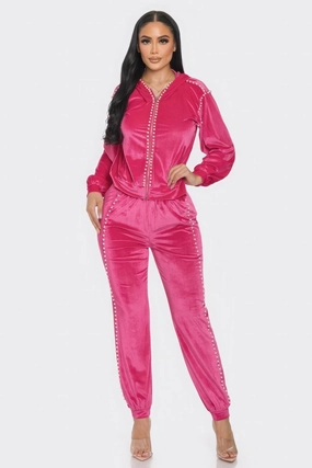 Jogger With Pearls Set Today Only Savings Special Price Offer