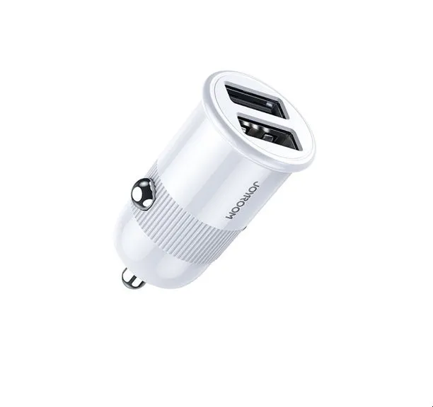Joyroom C-A06 3.1A Mini Dual-Port Fast Charging Smart Car Charger - White Dont Miss This Deal