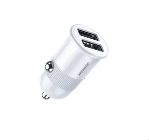 Joyroom C-A06 3.1A Mini Dual-Port Fast Charging Smart Car Charger - White Dont Miss This Deal