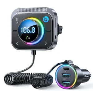 Joyroom Jr-Cl18 30W Mp3 Bluetooth Transmitter With Car Charger Save More Online
