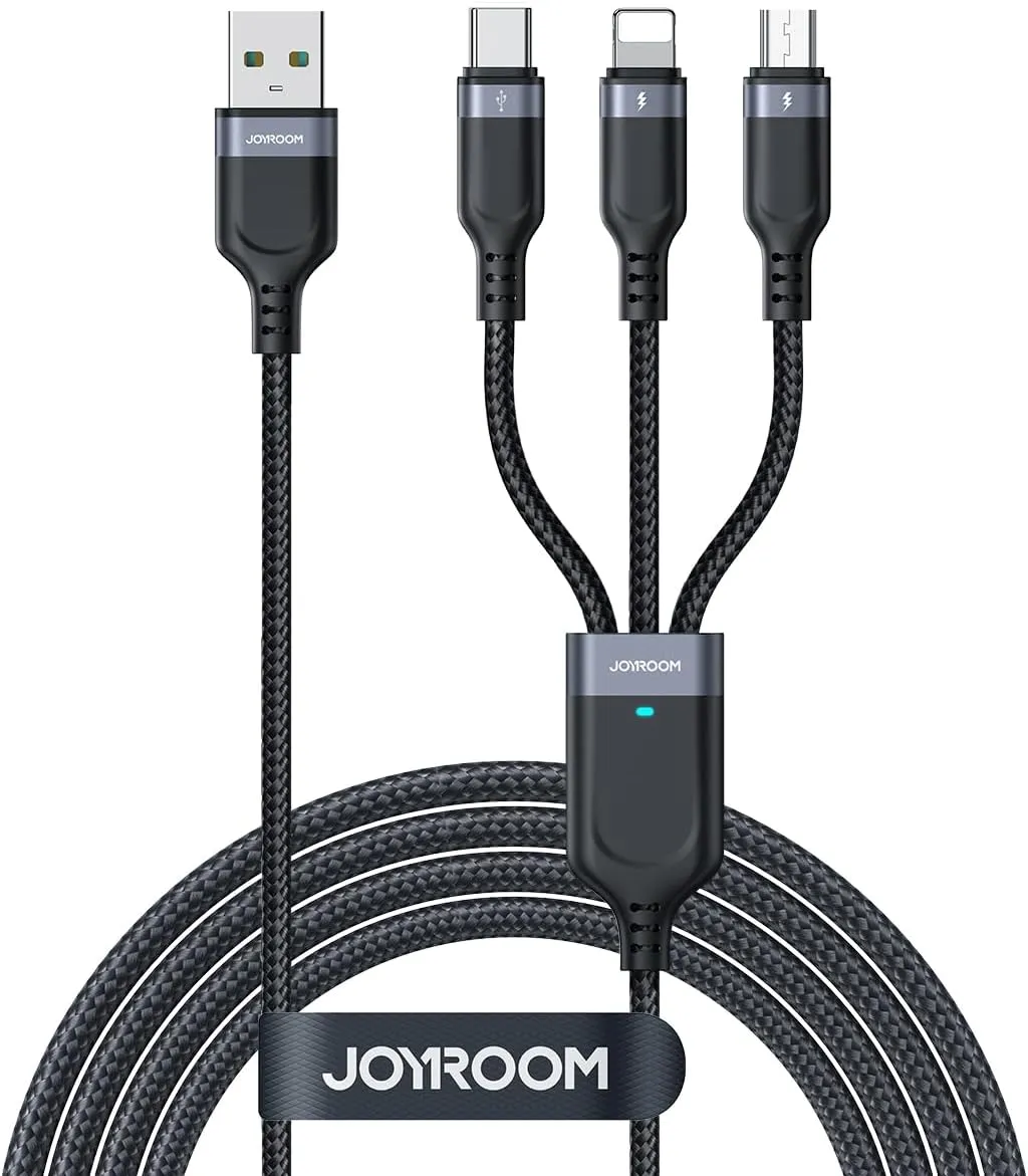 Deal of the Day Joyroom S-A18 3-In-1 Multi-Use Series 3.5A Data Cable