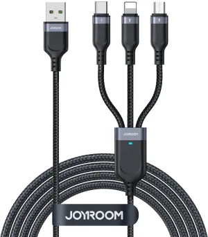 Sale Ending Soon Limited Offer Alert Joyroom S-A18 3-In-1 Multi-Use Series 3.5A Data Cable