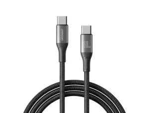 Joyroom S-A28 60W Fast Charging Data Cable Braided Type C To Type C 2M Hot Picks Today Dont Miss Big Savings